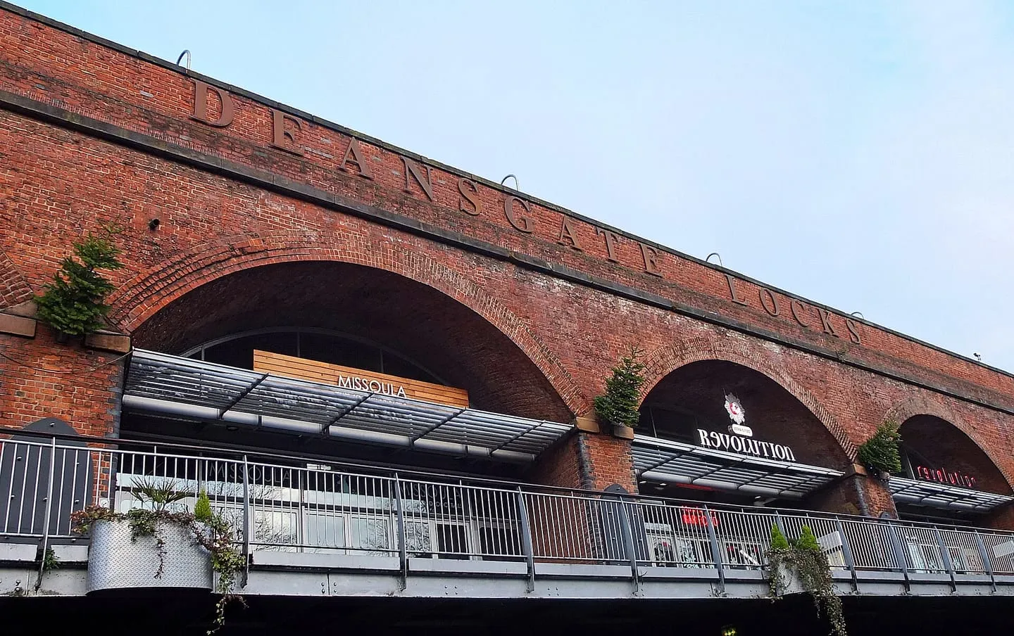 Castlefield canals and the Castlefield Viaduct