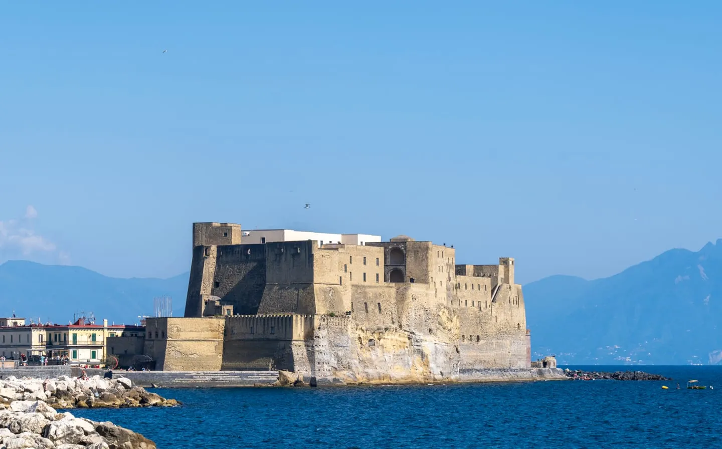 Lungomare and Castel dell’Ovo from outside