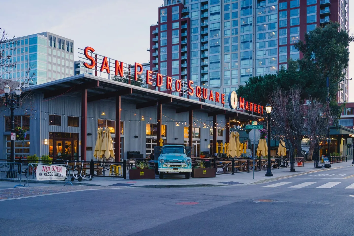 Santana Row evening walk